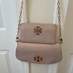 Tory Burch Pink crossbody purse and wallet